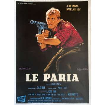 LE PARIA Affiche de film entoilée- 60x80 cm. - 1969 - Jean Marais, Claude Carliez