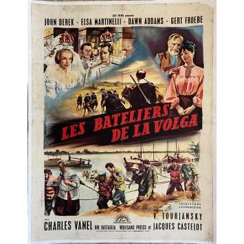 PRISONER OF THE VOLGA Movie Poster- 23x32 in. - 1959 - Viktor Tourjansky, John Derek