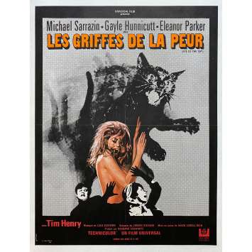 LES GRIFFES DE LA PEUR Affiche de film entoilée- 60x80 cm. - 1969 - Michael Sarrazin, David Lowell Rich
