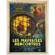 LES MAUVAISES RENCONTRES Affiche de film entoilée- 60x80 cm. - 1955 - Anouk Aimée, Alexandre Astruc