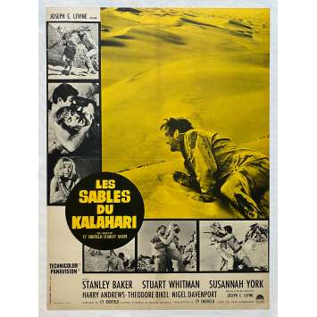 SANDS OF THE KALAHARI Movie Poster- 23x32 in. - 1965 - Cy Endfield, Stanley Baker
