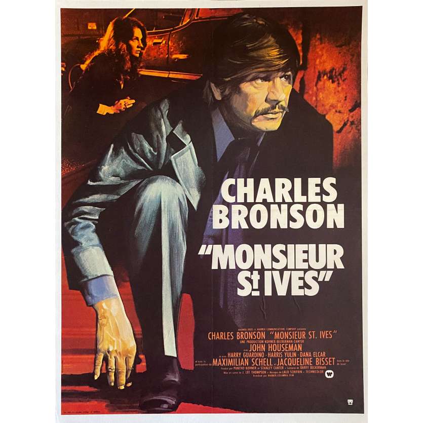 MONSIEUR ST IVES Affiche de film entoilée- 60x80 cm. - 1976 - Charles Bronson, J. Lee Thompson