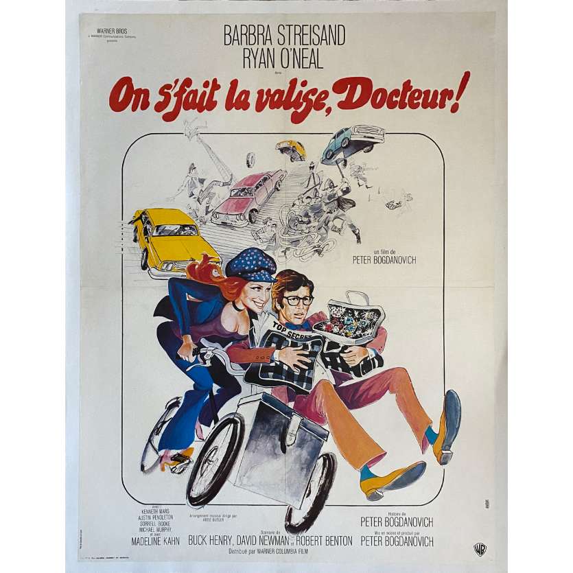 ON S'FAIT LA VALISE DOCTEUR Affiche de film entoilée- 60x80 cm. - 1972 - B. Streisand, Peter Bogdanovich