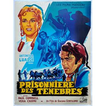 PRISONNIERE DES TENEBRES Affiche de film entoilée- 60x80 cm. - 1953 - Antonella Lualdi, Giacomo Gentilomo