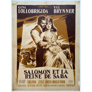 SALOMON ET LA REINE DE SABA Affiche de film entoilée- 60x80 cm. - 1959 - Yul Brynner, King Vidor