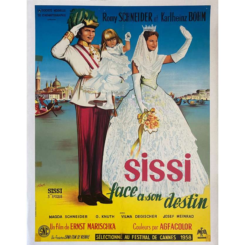 SISSI: THE FATEFUL YEARS OF AN EMPRESS Movie Poster- 23x32 in. - 1957 - Ernst Marischka, Romy Schneider