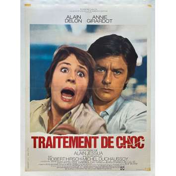 TRAITEMENT DE CHOC Affiche de film entoilée- 60x80 cm. - 1973 - Alain Delon, Alain Jessua