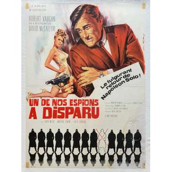 UN DE NOS ESPIONS A DISPARU Affiche de film entoilée- 60x80 cm. - 1966 - Robert Vaughn, E. Darrell Hallenbeck