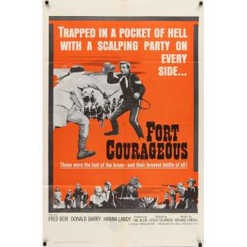 FORT COURAGEOUS Affiche de film US -69x104 cm- 1965 - Western