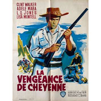LA VENGEANCE DE CHEYENNE Affiche de cinéma- 60x80 cm. - 1955 - Clint Walker, Richard Bare
