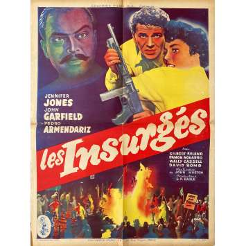 LES INSURGES Affiche de cinéma- 60x80 cm. - 1949 - Jennifer Jones, John Huston