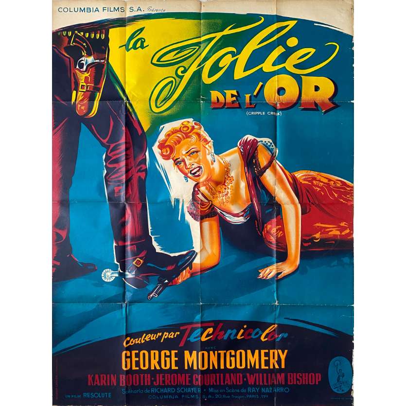 CRIPPLE CREEK Movie Poster- 47x63 in. - 1952 - Ray Nazarro, George Montgomery