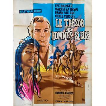 LE TRESOR DES MONTAGNES BLEUES Affiche de cinéma- 120x160 cm. - 1964 - Lex Barker, Harald Reinl