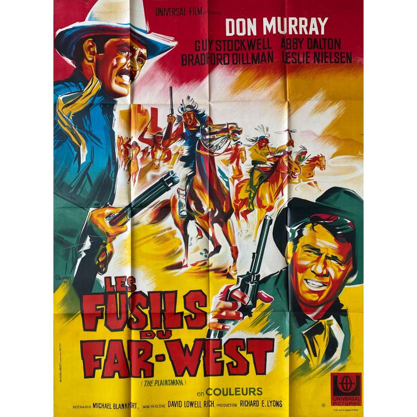 LES FUSILS DU FAR WEST Affiche de cinéma- 120x160 cm. - 1966 - Don Murray, David Lowell Rich