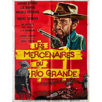 LES MERCENAIRES DU RIO GRANDE Affiche de cinéma- 120x160 cm. - 1965 - Lex Baker, Robert Siodmak