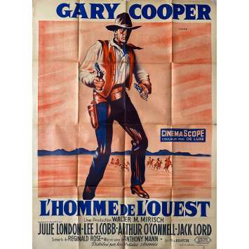 L'HOMME DE L'OUEST Affiche de cinéma- 120x160 cm. - 1958 - Gary Cooper, Anthony Mann