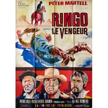 RINGO LE VENGEUR Affiche de cinéma- 120x160 cm. - 1968 - Peter Martell, Rafael Romero Marchent