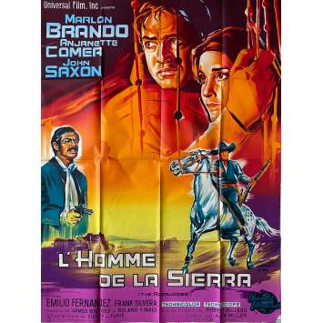 L'HOMME DE LA SIERRA Affiche de cinéma- 120x160 cm. - 1966 - Marlon Brando, Sidney J. Furie