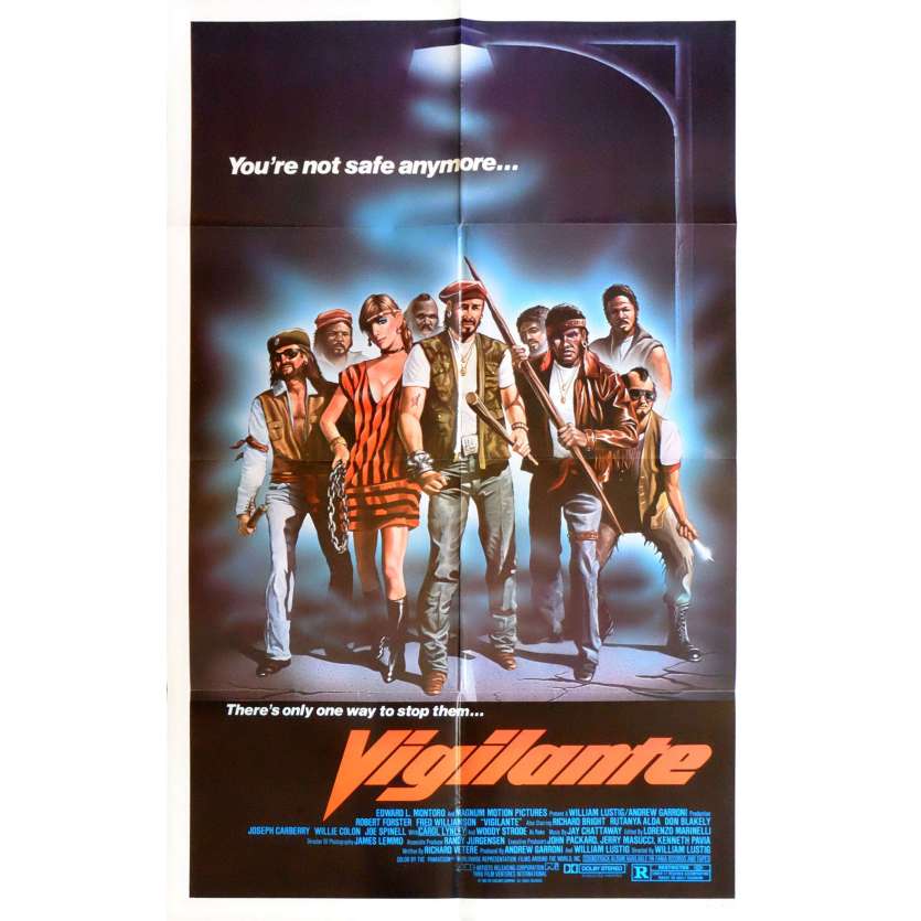 VIGILANTE US Movie Poster 29x41 - 1983 - William Lustig, Robert Forster