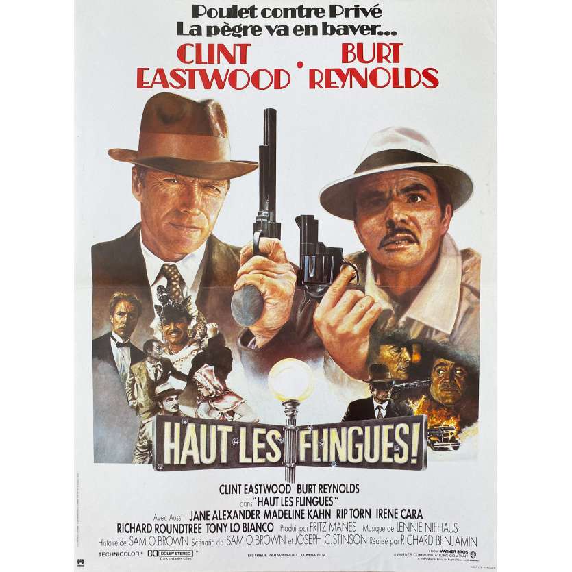 HAUT LES FLINGUES Affiche de cinéma- 40x54 cm. - 1984 - Clint Eastwood, Richard Benjamin