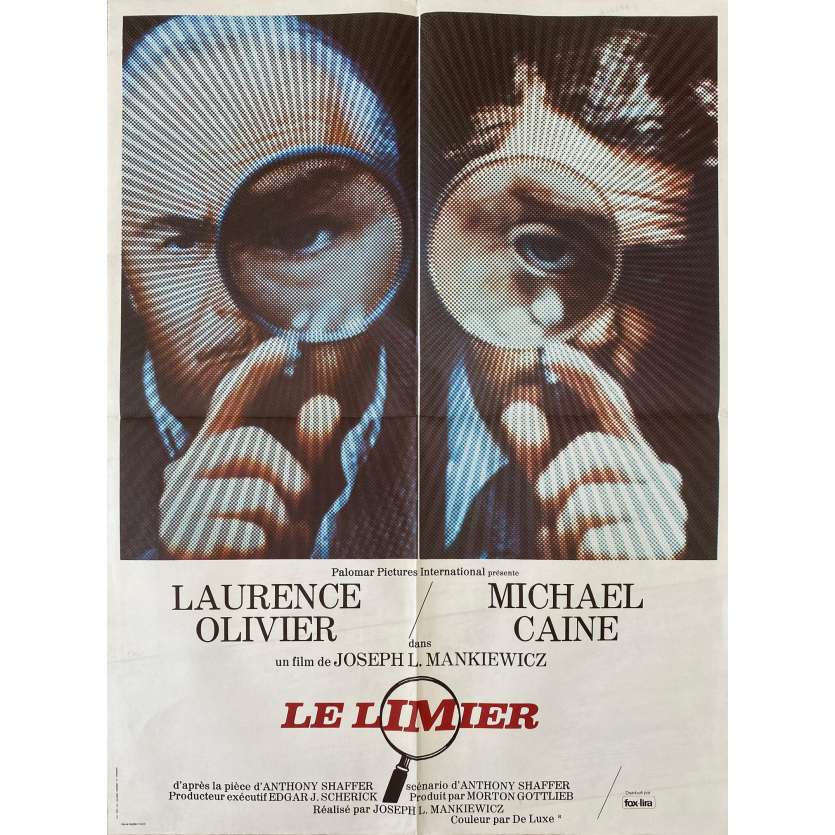 LE LIMIER Affiche de cinéma- 60x80 cm. - 1972 - Laurence Olivier, Michael Caine, Joseph L. Mankiewicz
