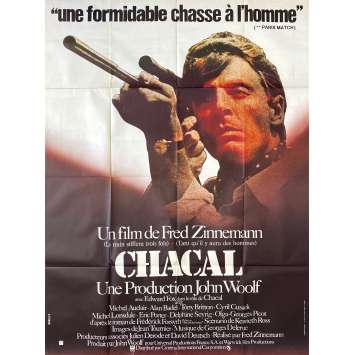 THE DAY OF THE JACKAL Movie Poster- 47x63 in. - 1973 - Fred Zinnemann, Edward Fox