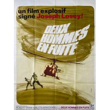 DEUX HOMMES EN FUITE Affiche de cinéma- 120x160 cm. - 1970 - Robert Shaw, Joseph Losey