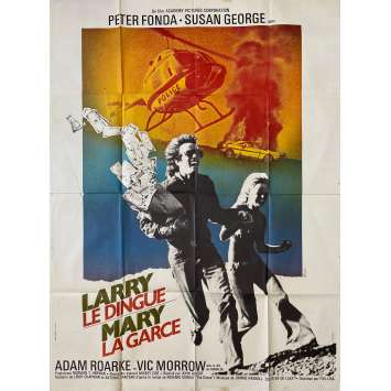 LARRY LE DINGUE MARY LA GARCE Affiche de cinéma- 120x160 cm. - 1974 - Peter Fonda, Susan George, John Hough