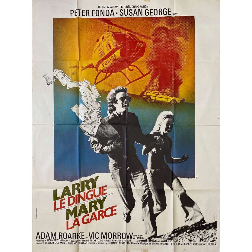 DIRTY MARY CRAZY LARRY Movie Poster- 47x63 in. - 1974 - John Hough, Peter Fonda, Susan George
