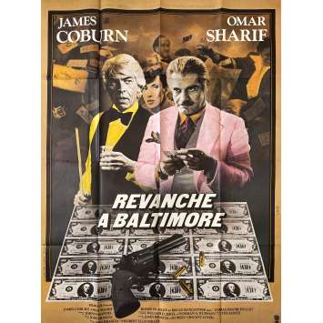 REVANCHE A BALTIMORE Affiche de cinéma- 120x160 cm. - 1980 - James Coburn, Robert Ellis Miller
