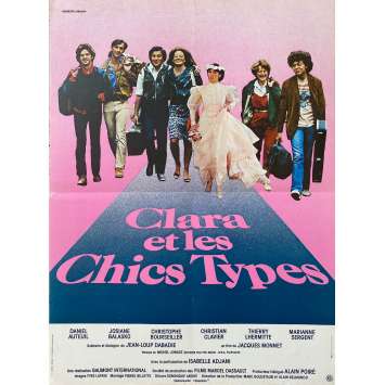 CLARA ET LES CHICS TYPES Affiche de cinéma- 40x54 cm. - 1981 - Isabelle Adjani, Jacques Monnet