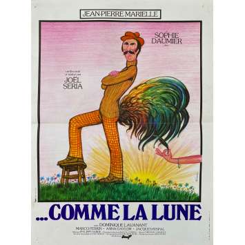COMME LA LUNE Affiche de cinéma- 40x54 cm. - 1977 - Jean-Pierre Marielle, Joël Séria