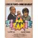 THE DISCORD Movie Poster- 15x21 in. - 1978 - Claude Zidi, Louis de Funès, Annie Girardot