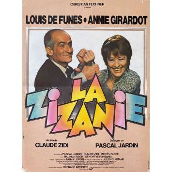 LA ZIZANIE Affiche de cinéma- 40x54 cm. - 1978 - Louis de Funès, Annie Girardot, Claude Zidi