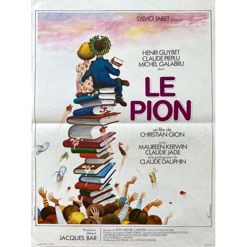 LE PION Affiche de cinéma- 40x54 cm. - 1978 - Henri Guybet, Christian Gion