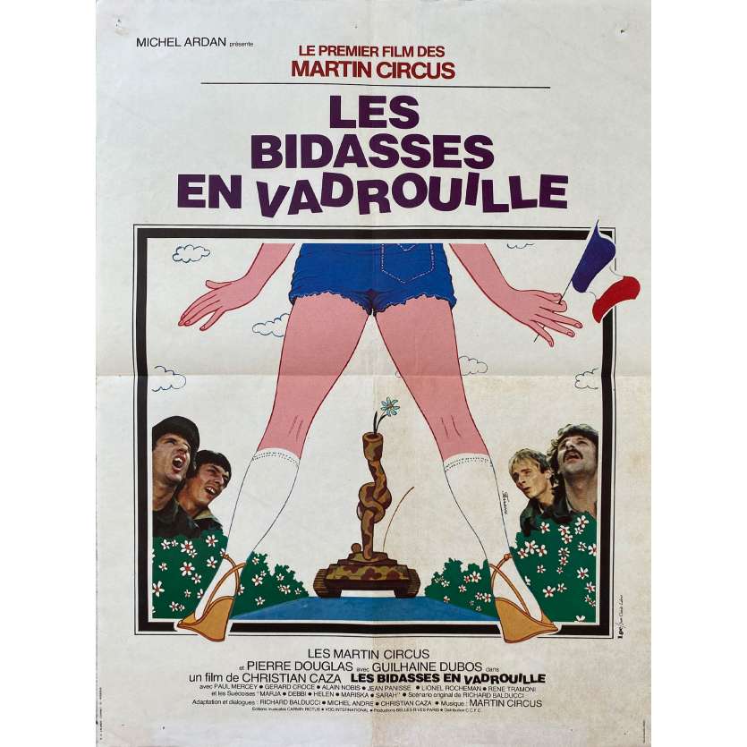 LES BIDASSES EN VADROUILLE Affiche de cinéma- 40x54 cm. - 1979 - Gérard Blanc, Michel Ardan