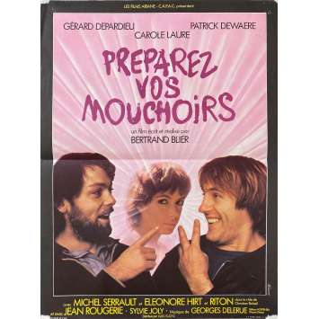 PREPAREZ VOS MOUCHOIRS Affiche de cinéma- 40x54 cm. - 1978 - Gérard Depardieu, Bertrand Blier