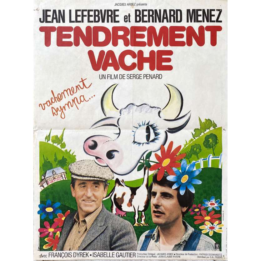 TENDREMENT VACHE Movie Poster- 15x21 in. - 1979 - Serge Pénard, Jean Lefebvre