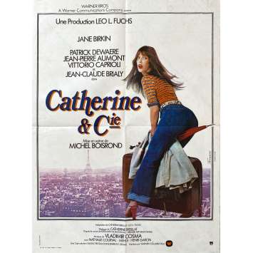 CATHERINE ET CIE Affiche de cinéma- 60x80 cm. - 1975 - Jane Birkin, Michel Boisrond