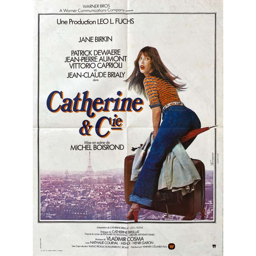 CATHERINE ET CIE Affiche de cinéma- 60x80 cm. - 1975 - Jane Birkin, Michel Boisrond