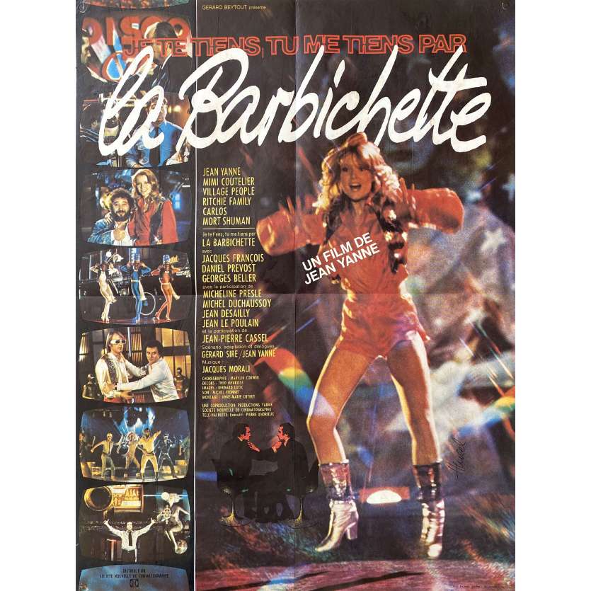 JE TE TIENS TU ME TIENS PAR LA BARBICHETTE Affiche de cinéma- 60x80 cm. - 1979 - Village People, Jean Yanne