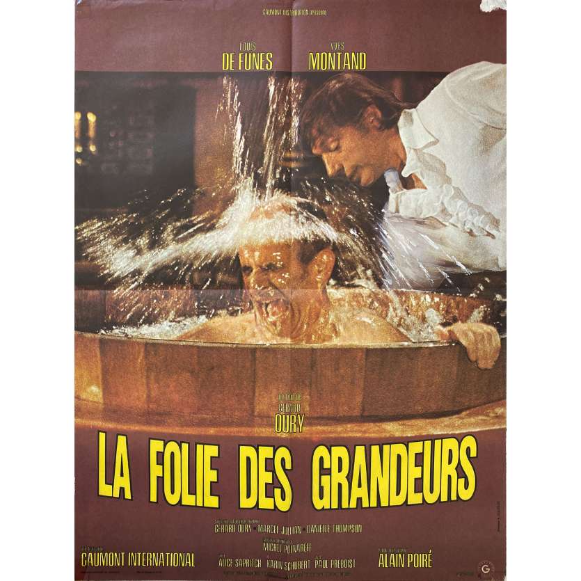 LA FOLIE DES GRANDEURS Affiche de cinéma- 60x80 cm. - 1971 - Louis de Funes, Gérard Oury