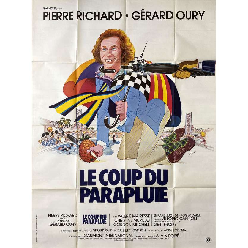 LE COUP DU PARAPLUIE Affiche de cinéma- 120x160 cm. - 1980 - Pierre Richard, Gérard Oury