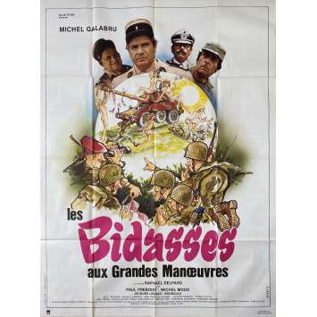 LES BIDASSES AUX GRANDES MANŒUVRES Affiche de cinéma- 120x160 cm. - 1981 - Michel Galabru, Raphaël Delpart