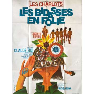 LES BIDASSES EN FOLIE Affiche de cinéma- 120x160 cm. - 1971 - Les Charlots, Claude Zidi