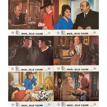 ELLE BOIT PAS, ELLE FUME PAS Movie Poster x6 - Set B1 - 9x12 in. - 1970 - Michel Audiard, Annie Girardot