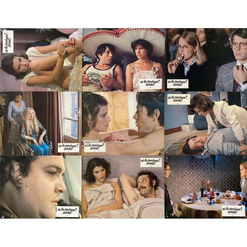 ET LA TENDRESSE BORDEL Photos de film x9 - 21x30 cm. - 1979 - Jean-luc Bideau, Patrick Schulmann