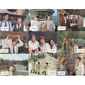 LA 7EME COMPAGNIE AU CLAIR DE LUNE Photos de film x9 - Jeu B - 21x30 cm. - 1977 - Jean Lefebvre, Robert Lamoureux