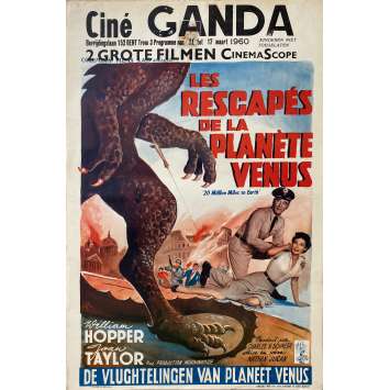 20 MILLIONS MILES TO EARTH Movie Poster- 14x21 in. - 1957 - Ray Harryhausen, William Hopper 20 MILLIONS MILES TO EARTH Movie Poster- 14x21 in. - 1957 - Ray Harryhausen, William Hopper