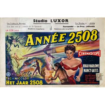 ANNEE 2508 Affiche de cinéma- 35x55 cm. - 1956 - Hugh Marlowe, Edward Bernds